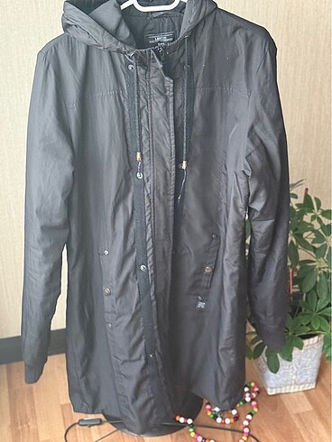 Lescon Çift Taraflı Siyah Mont Yağmurluk - Görsel 5