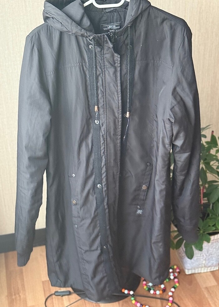 Lescon Çift Taraflı Siyah Mont Yağmurluk - Görsel 5