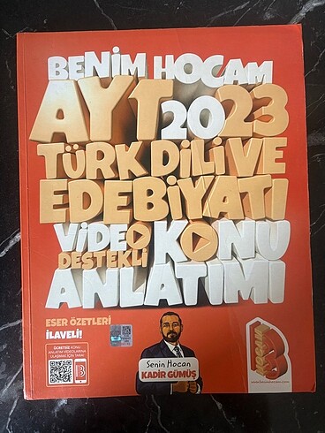 Benim Hocam Ayt Edebiyat 2023 Video Ders Kitabı