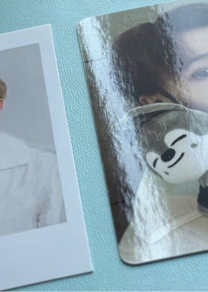 Chan KMS SKZOO POB ve Seasons Greetings Pola POB photocard skz - Görsel 3