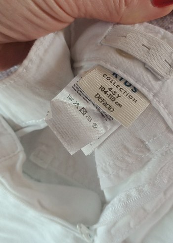 Beyaz Pamuklu Erkek Şort - Görsel 3