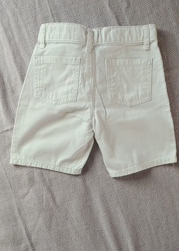 Beyaz Pamuklu Erkek Şort - Görsel 2