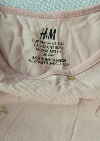 Kız Çocuk Pembe Uzun Kollu Pamuk Elbise - Görsel 2