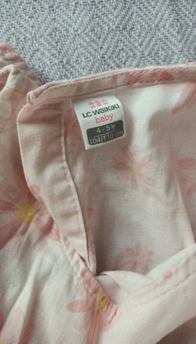 Kolsuz, düğmeli Kız Elbisesi - Görsel 3