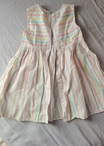 Kız Çocuk Çok Renkli Pilili Bohem Elbise - Görsel 2