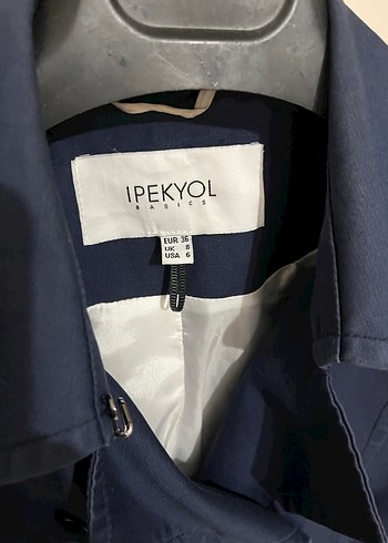Lacivert Kadın Trençkot (İpekyol) - Görsel 3