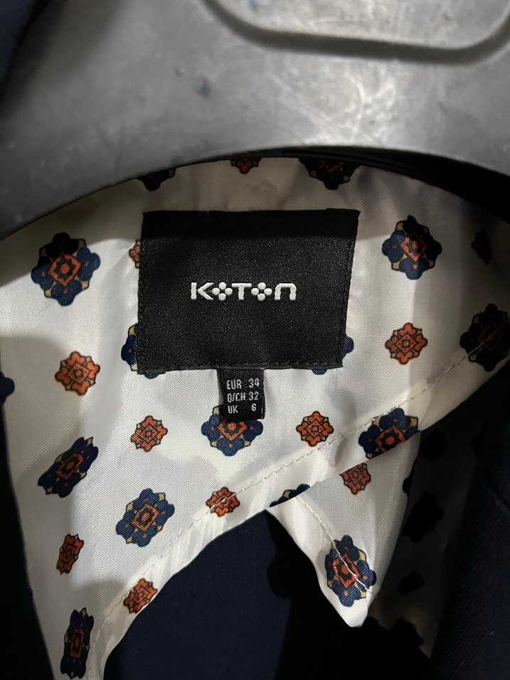 Düğmeli Lacivert  Kadın Ceket - Görsel 3