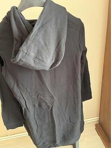 s Beden siyah Renk Pierre Cardin Kapüşonlu Fermuarlı Sweatshirt