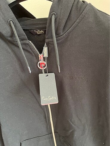 Pierre Cardin Pierre Cardin Kapüşonlu Fermuarlı Sweatshirt