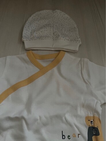 Erkek bebek şapkalı alt üst takım/hastane çıkışı - Görsel 3