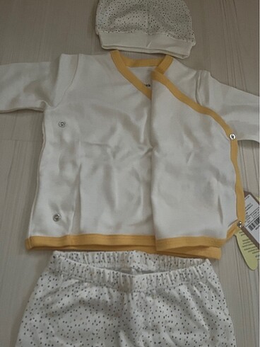 Erkek bebek şapkalı alt üst takım/hastane çıkışı - Görsel 2