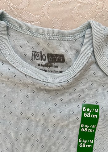 6 Ay Beden Erkek /kız bebek zıbın(2 adet)