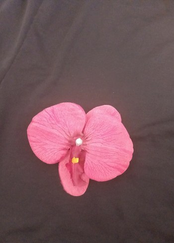 American Vintage Pembe Çiçekli Kadın orkide toka