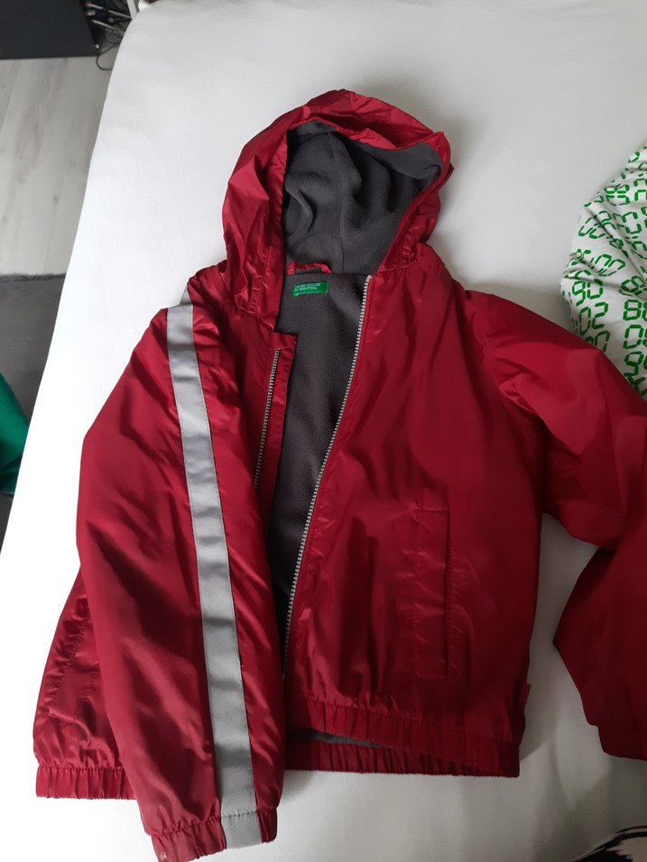 benetton Erkek Çocuk Fermuarlı Yağmurluk - Görsel 3