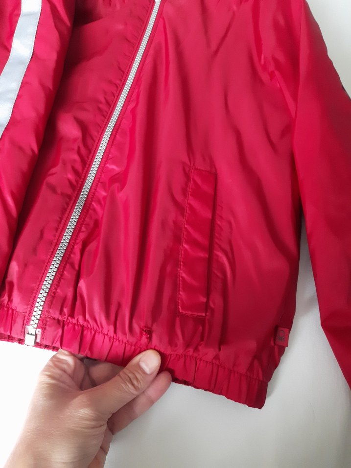 benetton Erkek Çocuk Fermuarlı Yağmurluk - Görsel 2