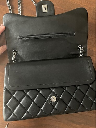  Beden siyah Renk Chanel Kadın Omuz çantası