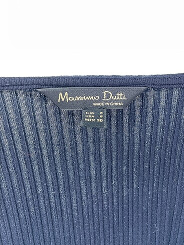 s Beden lacivert Renk Massimo Dutti Uzun Elbise %70 İndirimli.