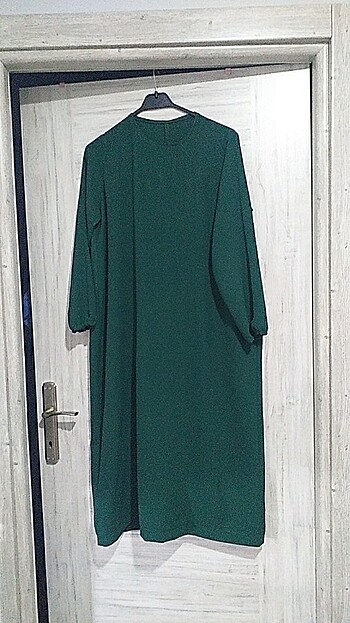 Yeşil uzun anne elbise 