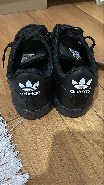 36 Beden siyah Renk Adidas Superstar spor ayakkabı