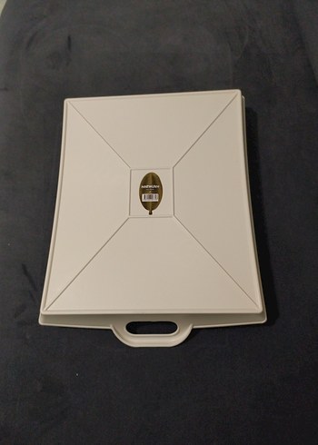 Mavi Çiçek Desenli Bohem Tepsi - Görsel 2