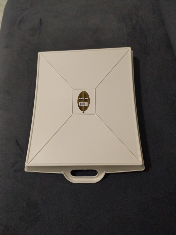 Mavi Çiçek Desenli Bohem Tepsi - Görsel 2