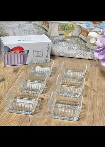 Frezyac 6'lı Cam Saklama Kabı Seti - Görsel 2