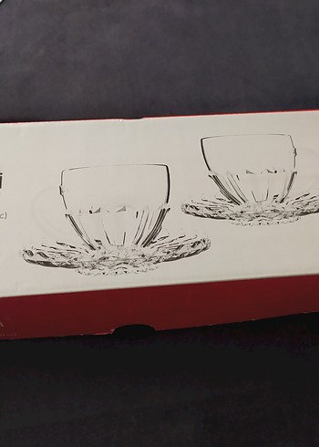 Cam Kahve Fincan Seti ve Tabak - Görsel 2