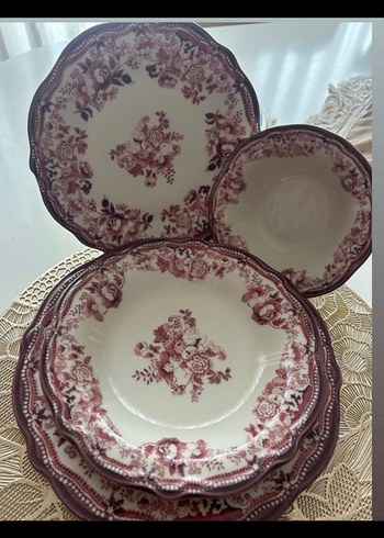 24 Parça Çok Renkli Porselen Yemek Takımı - Görsel 3