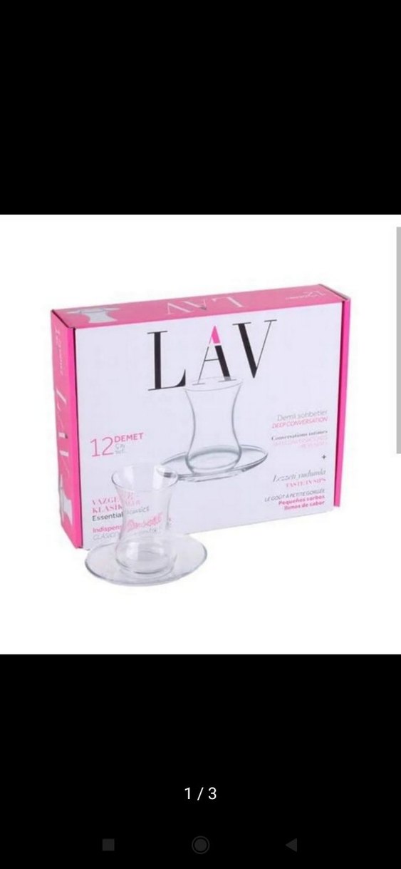 6'lı İnce Cam Çay Bardağı Seti ve Tabak - Görsel 3