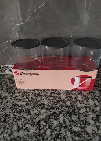 Kırmızı Kapaklı Cam Saklama Kabı Seti - Görsel 3