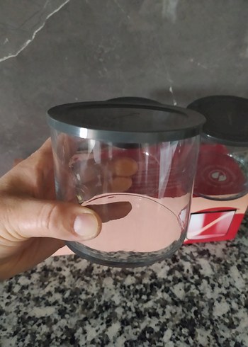 Kırmızı Kapaklı Cam Saklama Kabı Seti - Görsel 2