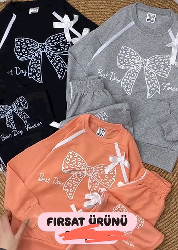 Bordo Fiyonklu Bebek Kız Takımı - Görsel 2