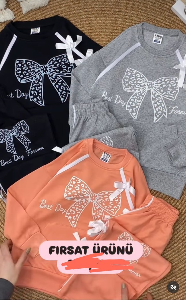 Bordo Fiyonklu Bebek Kız Takımı - Görsel 2