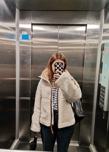 H&M H&M Bej Peluş Kadın Ceket