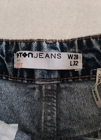 28 Beden mavi Renk koton jean