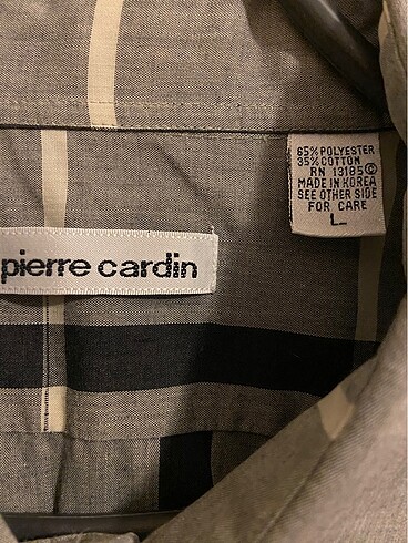 l Beden Pierre Cardin ekoseli erkek gömlek