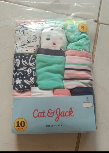 Cat & Jack 10'lu Kız Çocuk Baskılı Külot