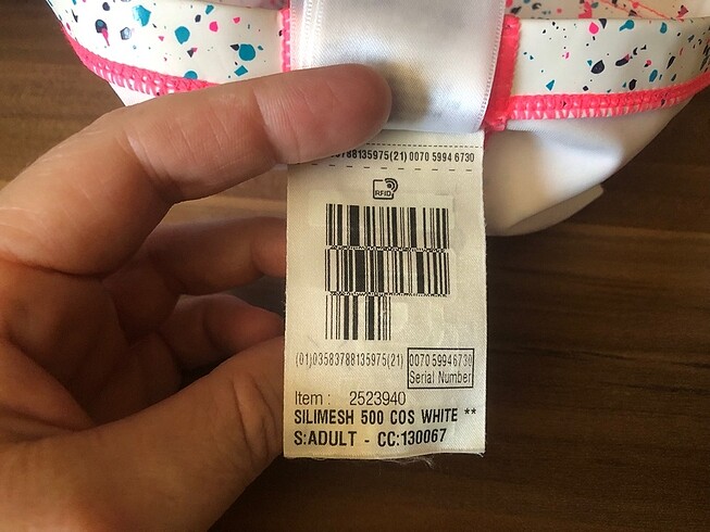 5 Yaş Beden beyaz Renk Decathlon çocuk havuz bone
