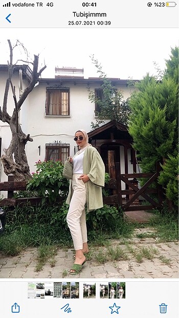Çağla yeşili kimono