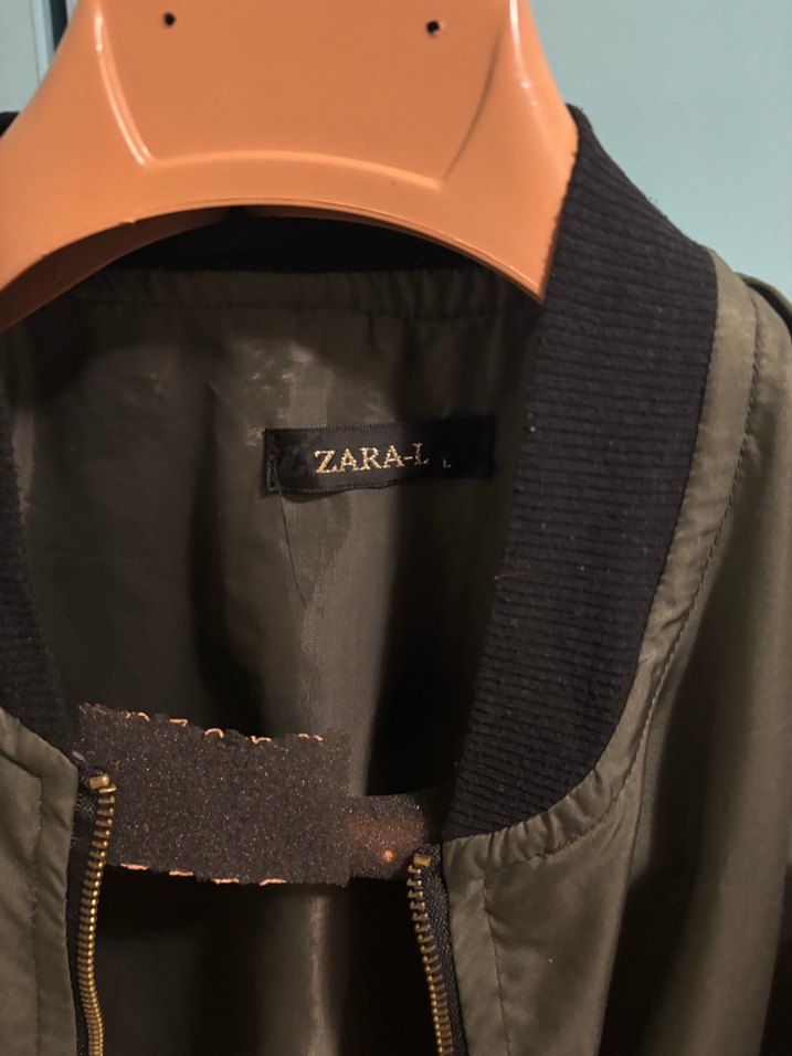 Kadın Haki Midi Street Style Bomber Ceket - Görsel 3