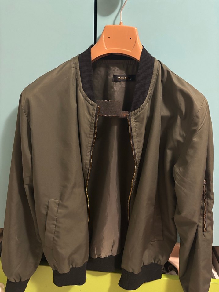 Kadın Haki Midi Street Style Bomber Ceket - Görsel 2