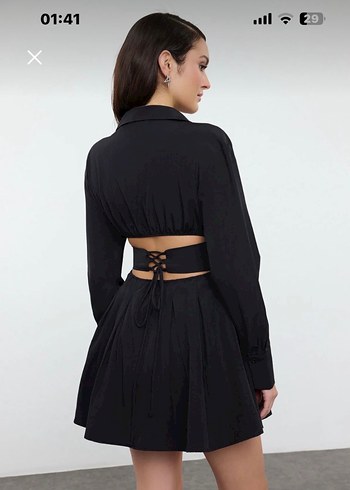 Korse gömlek elbise - Görsel 4