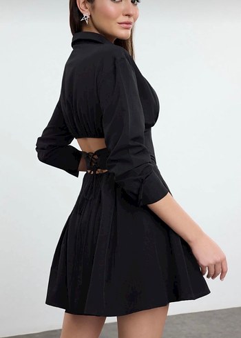 Korse gömlek elbise - Görsel 3