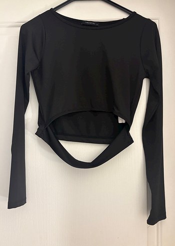 Trendyolmilla Siyah Uzun Kollu Mini Spor Üst - Görsel 3