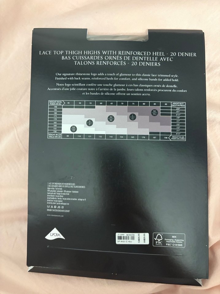 Kristal Logolu Victoria's SecretDizüstü Çorap - Görsel 4