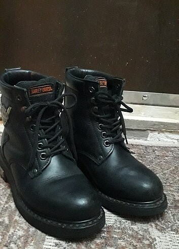 Orjinal Kadın harley davidson deri bot 37 numara 