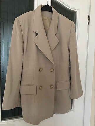 Bej blazer ceket