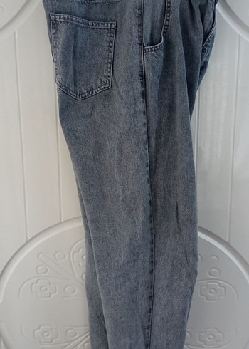 Defacto Yuksek Bel Rahat Kesim Mavi Denim Jean
