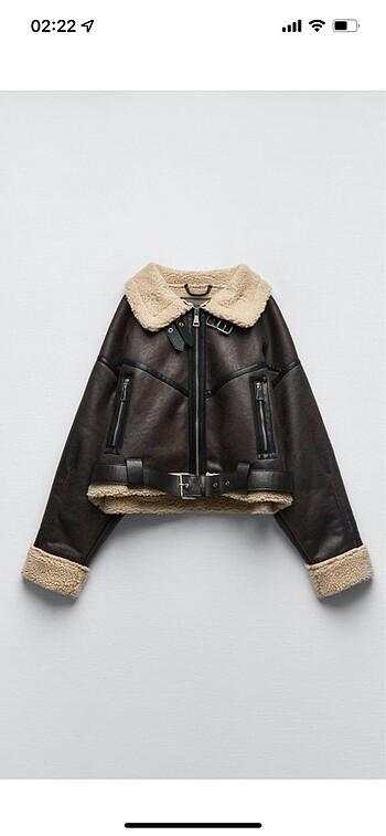 Zara kemerli crop astar detaylı ceket