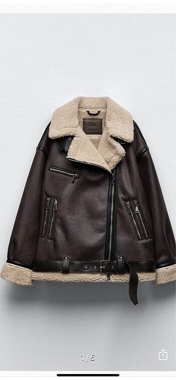 Zara kemerli astar detaylı ceket mont
